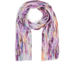 Schal STYLEBREAKER "Leichter Schal mit Streifen Farbverlauf Metallic", Damen, lila, Obermaterial: 100% Viskose CV., Modisch, Modetücher Schal (55260305-0) lila