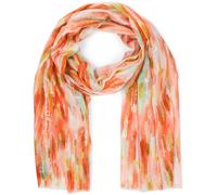 Schal STYLEBREAKER "Leichter Schal mit Streifen Farbverlauf Metallic", Damen, orange, Obermaterial: 100% Viskose CV., Modisch, Modetücher Schal (83618825-0) orange