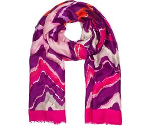 Schal STYLEBREAKER "Leichter Schal mit Zick-Zack Muster", Damen, pink (pink, violett), Obermaterial: 100% Viskose CV., Modisch, Modetücher Schal (91503668-0) pink, violett