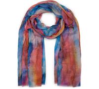 Schal STYLEBREAKER "Schal Aquarell Farbverlauf", Damen, orange (orange, rot, blau), Obermaterial: 100% Viskose CV., Modisch, Modetücher Schal (38673461-0) orange, rot, blau