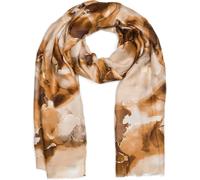Schal STYLEBREAKER "Schal Marmor Muster Metallic Details", Damen, beige (beige, braun), Obermaterial: 100% Viskose CV., Modisch, Modetücher Schal (25848039-0) beige, braun