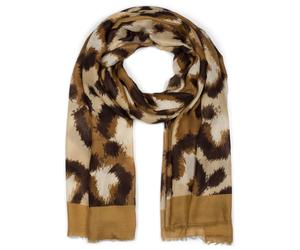 Schal STYLEBREAKER "Schal mit Oversize Leoparden Print", Damen, braun (braun, beige), Obermaterial: 50% Viskose CV. 50% Baumwolle CO., Modisch, Modetücher Schal (67271857-0) braun, beige