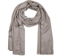 Schal STYLEBREAKER "Unifarbener Schal mit Fransen", Damen, grau, Obermaterial: 100% Viskose CV., Modisch, Modetücher Schal (92107121-0) grau