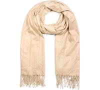 Schal STYLEBREAKER "Weicher Schal Uni mit Fransen", Damen, beige, Obermaterial: 100% Viskose CV., Modisch, Modetücher Schal (15955968-0) beige
