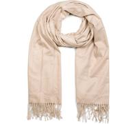 Schal STYLEBREAKER "Weicher Schal Uni mit Fransen", Damen, braun (hellbraun), Obermaterial: 100% Viskose CV., Modisch, Modetücher Schal (52031361-0) hellbraun