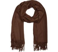 Schal STYLEBREAKER "Weicher Schal Uni mit Fransen", Damen, braun (mokkabraun), Obermaterial: 100% Viskose CV., Modisch, Modetücher Schal (61799126-0) mokkabraun