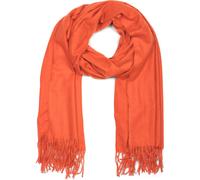 Schal STYLEBREAKER "Weicher Schal Uni mit Fransen", Damen, orange, Obermaterial: 100% Viskose CV., Modisch, Modetücher Schal (88195844-0) orange