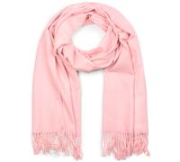 Schal STYLEBREAKER "Weicher Schal Uni mit Fransen", Damen, rosa, Obermaterial: 100% Viskose CV., Modisch, Modetücher Schal (70323805-0) rosa