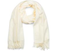 Schal STYLEBREAKER "Weicher Schal Uni mit Fransen", Damen, weiß (creme), Obermaterial: 100% Viskose CV., Modisch, Modetücher Schal (57953306-0) creme