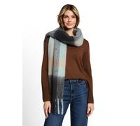 Schal TOM TAILOR, Damen, bunt (grün big check), Strick, Polyester, Modetücher Schal, mit Logo Stickerei (30712566-0) grün big check