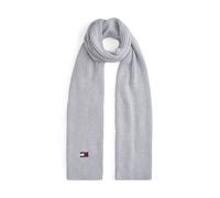 Schal TOMMY JEANS "TJW HERITAGE CORE SCARF", Damen, silber grau heather, Strick, Baumwolle, Modetücher Schal, Rippstrick, 190 x 28 cm (20284208-0) silber grau heather