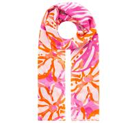 Schal ZWILLINGSHERZ "Flower Paradise", Damen, bunt (pink), Web, Obermaterial: 100% Polyester, Modetücher Schal, florales, farbenfrohes Muster, transparent (31645262-0) pink