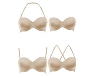 Schalen-BH ANITA "Multifunktions Bügel BH mit Schale Padded Basic", Damen, Gr. 80, Cup D, beige (desert), Stoff, Obermaterial: 80% Polyamid PA. 20% Elasthan EL., BHs Schalen-BH (91471259-80) desert
