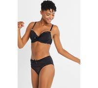 Schalen-BH BONPRIX, Damen, Gr. 95, Cup E, schwarz, Obermaterial: 91% Polyamid, 9% Elasthan. Futter: 83% Polyamid, 17% Elasthan. Spitze: 88% Polyamid, 12% Elasthan, BHs Schalen-BH, Schalen-BH mit recyc