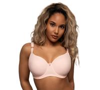 Schalen-BH "FARO", Damen, Gr. 70, Cup E, light pink, Spitze, Obermaterial: 54% Nylon, 30% Polyamid, 16% Elasthan, AFTER EDEN D-CUP & UP, BHs Schalen-BH, verstellbare Träger, mit Schale, mit Bügel, mit