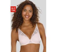 Schalen-BH LASCANA "Amira", Damen, Gr. 85, Cup D, rosa (rosé), Microtouch, Obermaterial: 89% Polyamid, 11% Elasthan, BHs Schalen-BH, mit Spacer-Schalen und modischem High-Apex Schnitt, Dessous (131568