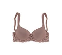 Schalen-BH LASCANA, Damen, Gr. 90, Cup E, lila (mauve), Microtouch, Obermaterial: 85% Polyamid, 15% Elasthan, BHs Schalen-BH, mit Bügel, nahtlos vorgeformte Cups, Spitzendetails, Dessous, Topseller (4