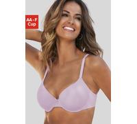 Schalen-BH LASCANA "Ela - perfect basic", Damen, Gr. 90, Cup A, lila (flieder), Microtouch, Obermaterial: 82% Polyamid (TACTEL), 18% Elasthan (LYCRA), Basic, BHs Schalen-BH, mit Bügel aus seidiger Mic