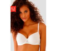 Schalen-BH LASCANA "Invisible Pink", Damen, Gr. 75, Cup F, weiß, Microtouch, Obermaterial: 86% Polyamid, 14% Elasthan, BHs BH Schalen-BH T-Shirt-BH, mit Spacer-Schalen, perfekt unter weißer Kleidung (