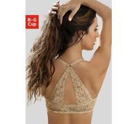 Schalen-BH LASCANA "Premium Dessous" Gr. 100, Cup D, braun (caramel) Damen BHs (61839916-100) caramel