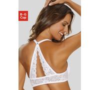 Schalen-BH LASCANA "Premium Dessous" Gr. 85, Cup F, weiß Damen BHs (30428006-85) weiß
