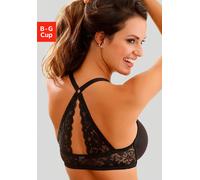 Schalen-BH LASCANA "Premium Dessous" Gr. 95, Cup F, schwarz Damen BHs (26037308-95) schwarz