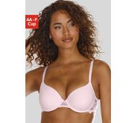 Schalen-BH LASCANA "Vittoria", Damen, Gr. 90, Cup AA, rosa (rosé), Spitze, Obermaterial: 84% Polyamid (TACTEL), 16% Elasthan (LYCRA), Basic, BHs Schalen-BH, mit Bügel, weiche Spitze & seidige Microfas