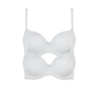 Schalen-BH LISCA "2er Pack Schalen BH Evelyn", Damen, Gr. 80, Cup E, weiß, Obermaterial: 83% Polyamid PA. 17% Elasthan EL., BHs Schalen-BH (86849418-80) weiß