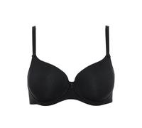 Schalen-BH LISCA "Schalen BH Ines", Damen, Gr. 85, Cup D, schwarz, Stoff, Obermaterial: 95% Baumwolle CO. 5% Elasthan EL., BHs Schalen-BH (94964256-85) schwarz