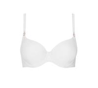 Schalen-BH LISCA "Schalen BH mit Bügel Laura", Damen, Gr. 90, Cup E, weiß, Stoff, Obermaterial: 77% Polyamid PA. 23% Elasthan EL., BHs Schalen-BH (56578064-90) weiß