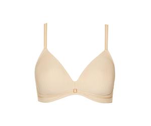 Schalen-BH LISCA "Schalen BH ohne Bügel Laura", Damen, Gr. 85, Cup C, beige (vanilla cream), Stoff, Obermaterial: 75% Polyamid PA. 25% Elasthan EL., BHs Schalen-BH (16284717-85) vanilla cream