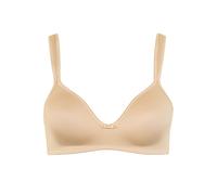 Schalen-BH LISCA "Schalen BH ohne Bügel Victoria", Damen, Gr. 95, Cup B, beige, Stoff, Obermaterial: 86% Polyester PES. 14% Elasthan EL., BHs Schalen-BH (90135522-95) beige