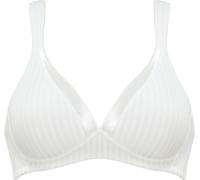 Schalen-BH NATURANA "The Wednesday", Damen, Gr. 75, Cup B, beige (ecru), Satin, Obermaterial: 84% Polyamid, 16% Elasthan, unifarben, BHs Schalen-BH, mit Schale, Satinbesatz, breite Träger, Entlastungs