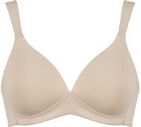 Schalen-BH NATURANA "The Wednesday", Damen, Gr. 75, Cup D, beige (light beige), Obermaterial: 89% Polyamid, 11% Elasthan, unifarben, bequem, BHs, herausnehmbare Pads, breite Träger, Entlastungsträger,