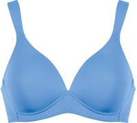Schalen-BH NATURANA "The Wednesday", Damen, Gr. 90, Cup B, blau (marina blau), Obermaterial: 89% Polyamid, 11% Elasthan, unifarben, bequem, BHs Schalen-BH, herausnehmbare Pads, breite Träger, Entlastu