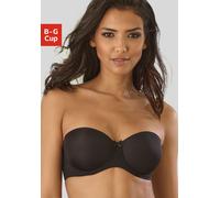 Schalen-BH NUANCE BY LASCANA, Damen, Gr. 90, Cup G, schwarz, Microtouch, Obermaterial: 52% Polyamid, 33% Polyester, 15% Elasthan, BHs Schalen-BH, mit abnehmbaren und transparenten Trägern (70910419-90