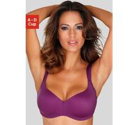 Schalen-BH NUANCE BY LASCANA "Optimizer", Damen, Gr. 75, Cup D, lila (beere), Microtouch, Obermaterial: 82% Polyamid (TACTEL), 18% Elasthan (LYCRA), BHs Schalen-BH, mit Bügel aus hochwertiger Microfas