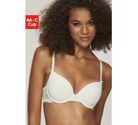 Schalen-BH NUANCE, Damen, Gr. 70, Cup AA, beige (creme), Spitze, Obermaterial: 85% Polyamid, 15% Elasthan, BHs Schalen-BH, im Rücken aus Spitze, Cups aus Microtouch, Dessous (860969-70) creme