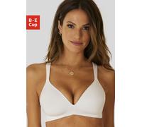 Schalen-BH NUANCE, Damen, Gr. 80, Cup E, weiß, Microtouch, Obermaterial: 54% Polyamid, 26% Elasthan, 20% Polyester, bequem, BHs Schalen-BH, ohne Bügel für einen perfekten Komfort (79829808-80) weiß