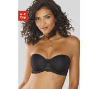Schalen-BH NUANCE, Damen, Gr. 85, Cup C, schwarz, Spitze, Obermaterial: 80% Polyamid, 20% Elasthan, BHs Schalen-BH, mit abnehmbaren Trägern und Details aus Spitze, Dessous (720780-85) schwarz