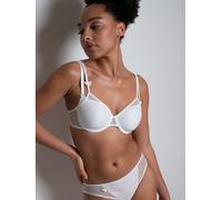 Schalen-BH PASSIONATA "MISS JOY", Damen, Gr. 80, Cup C, weiß, Obermaterial: 89% Polyester, 11% Elasthan, BHs Schalen-BH, verspielte Schmetterlingsmotive, leichter Tüll, atmungsaktiv (59382613-80) weiß