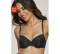 Schalen-BH S.OLIVER, Damen, Gr. 80, Cup E, schwarz, Microtouch, Obermaterial: 60% Polyamid, 35% Polyester, 5% Elasthan, Basic, BHs Schalen-BH, mit Bügel und nahtlos vorgeformten Schalen, Basic Dessous