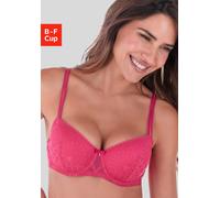 s.Oliver Schalen-BH Denise Damen Balconette mit Spitze & Mesh Gr. 85C Pink