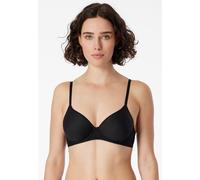 Schalen-BH SCHIESSER "Air", Damen, Gr. 75, Cup C, schwarz (000, schwarz), Microtouch, Obermaterial: 90% Polyester, 10% Elasthan, unifarben, bequem, BHs Schalen-BH, mit feiner, elastischer Microqualitä
