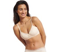 Schalen-BH SLOGGI "GO Ribbed", Damen, Gr. S, N-Gr, braun (walnuss), Feinripp, Obermaterial: 52% Baumwolle, 36% Polyester, 7% Polyamid, 5% Elasthan, unifarben, normal, BHs Schalen-BH, weiche Rippware,