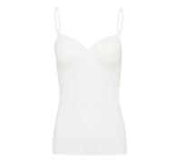 Hanro 2-in-1-BH-Top mit gepolsterten, gemoldeten Cups Modell 'ALLURE' in Weiss, Größe 85C