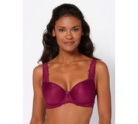 Schalen-BH VIANIA, Damen, Gr. 95, Cup E, rot (weinrot), 77% Polyester, 13% Polyamid, 10% Elasthan, BHs BH Bügel-BH Schalen-BH, Topseller (33374642-95) weinrot