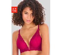 Schalen-BH VIVANCE "Mirabella", Damen, Gr. 70, Cup A, pink, Microtouch, Obermaterial: 69% Polyamid, 21% Polyester, 10% Elasthan, BHs Schalen-BH, mit extra tiefem Aussschnitt (95895653-70) pink
