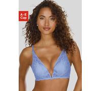 Schalen-BH VIVANCE "Mirabella", Damen, Gr. 80, Cup D, blau (hellblau), Microtouch, Obermaterial: 69% Polyamid, 21% Polyester, 10% Elasthan, BHs Schalen-BH, mit extra tiefem Aussschnitt (15997854-80) h