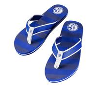 Schalke 04 Strandschuh Flip Flops (blau/weiss, EU Schuhgrößensystem, Erwachsene, Numerisch, M, 45)